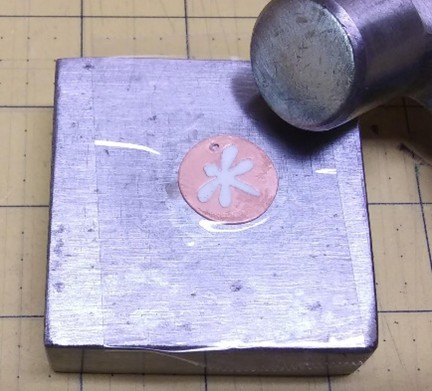 Judy Larson's No Rolling Mill- No Problem - , Metalwork, Stamping, Stamps, Design, Use firm flat strokes.